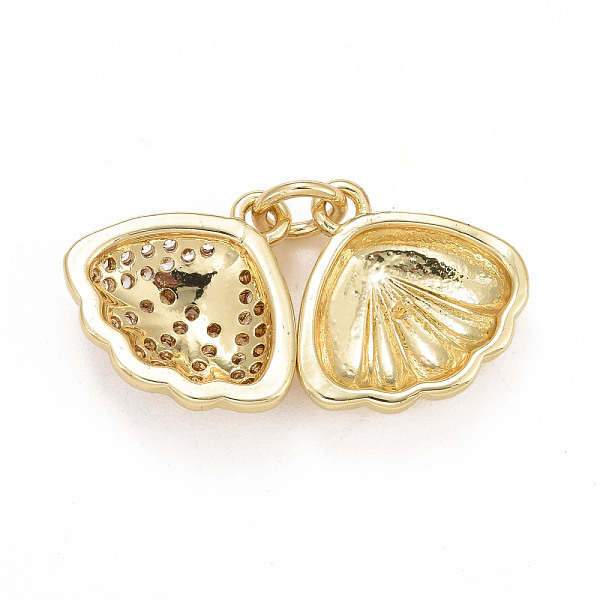 PandaHall Eco-Friendly Brass Micro Pave Cubic Zirconia Pendants, with Jump Ring, Long-Lasting Plated, Lead Free & Cadmium Free, Shell, Real..., Clear
PandaHall Eco-Friendly Brass Micro Pave Cubic Zirconia Pendants, with Jump Ring, Long-Lasting Plated, Lead Free & Cadmium Free, Shell, Real..., Clear