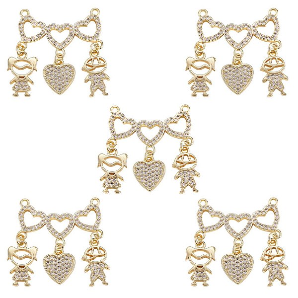 PandaHall 5Pcs Valentine's Day Theme Brass Micro Pave Clear Cubic Zirconia Pendants, Nickel Free, Heart with Couple, Real 18K Gold Plated...
PandaHall 5Pcs Valentine's Day Theme Brass Micro Pave Clear Cubic Zirconia Pendants, Nickel Free, Heart with Couple, Real 18K Gold Plated...