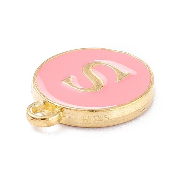 PandaHall Golden Plated Alloy Enamel Charms, Enamelled Sequins, Flat Round with Alphabet, Letter.S, Pink, 14x12x2mm, Hole: 1.5mm...
PandaHall Golden Plated Alloy Enamel Charms, Enamelled Sequins, Flat Round with Alphabet, Letter.S, Pink, 14x12x2mm, Hole: 1.5mm...