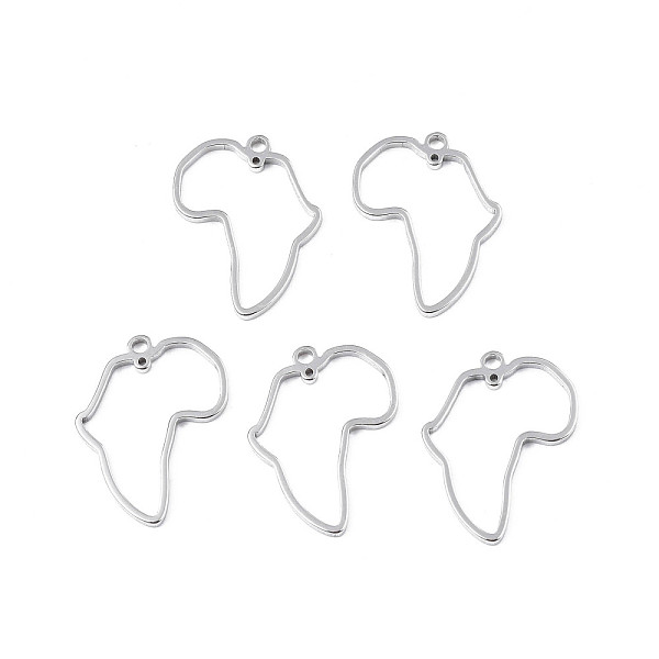PandaHall Africa Map 201 Stainless Steel Connector Charms, Laser Cut, Stainless Steel Color, 26x20x1.5mm, Hole: 0.8mm and 1.8mm 201...
PandaHall Africa Map 201 Stainless Steel Connector Charms, Laser Cut, Stainless Steel Color, 26x20x1.5mm, Hole: 0.8mm and 1.8mm 201...