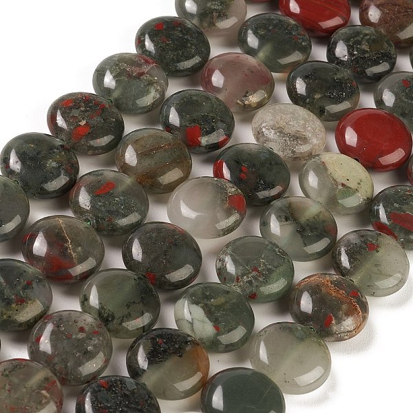PandaHall Natural African Bloodstone Beads Strands, Flat Round, 14.6~15.5x6~6.5mm, Hole: 0.8mm, about 27pcs/strand, 15.59''~15.87''...
PandaHall Natural African Bloodstone Beads Strands, Flat Round, 14.6~15.5x6~6.5mm, Hole: 0.8mm, about 27pcs/strand, 15.59''~15.87''...