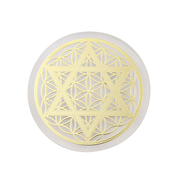 PandaHall Flat Round Natural Selenite Slice Coasters, Reiki Stone for Chakra Balance, Crystal Healing , Star, 59.5~64x6.5~8mm Selenite Star
PandaHall Flat Round Natural Selenite Slice Coasters, Reiki Stone for Chakra Balance, Crystal Healing , Star, 59.5~64x6.5~8mm Selenite Star