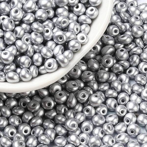 PandaHall 6/0 Glass Seed Beads, Opaque Colours Luster, Teardrop, Silver, 4~5x4~4.5x3~4mm, Hole: 0.8~0.9mm, about 5625pcs/pound Glass...
PandaHall 6/0 Glass Seed Beads, Opaque Colours Luster, Teardrop, Silver, 4~5x4~4.5x3~4mm, Hole: 0.8~0.9mm, about 5625pcs/pound Glass...