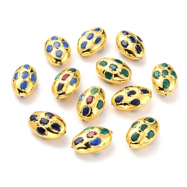 PandaHall Natural Quartz Beads, with Golden Brass Findings, Dyed, Oval, Mixed Color, 26~27x16.5~17.5x11.5~13mm, Hole: 0.8mm Other Quartz..., Multicolor
PandaHall Natural Quartz Beads, with Golden Brass Findings, Dyed, Oval, Mixed Color, 26~27x16.5~17.5x11.5~13mm, Hole: 0.8mm Other Quartz..., Multicolor