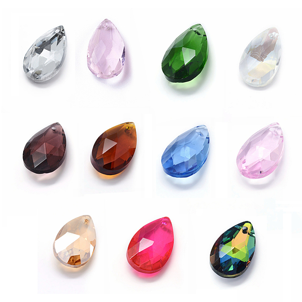 PandaHall Faceted Glass Pendants, Teardrop, Mixed Color, 22x13x8.5mm, Hole: 1mm Glass Teardrop Multicolor
PandaHall Faceted Glass Pendants, Teardrop, Mixed Color, 22x13x8.5mm, Hole: 1mm Glass Teardrop Multicolor