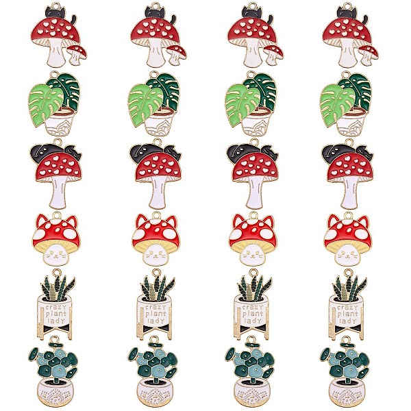PandaHall 24Pcs 6 Style Alloy Enamel Pendants, Cadmium Free & Lead Free,, Mixed Color, 25~31x16.5x1~1.5mm, Hole: 1.8~2mm, 4pcs/color..., Multicolor
PandaHall 24Pcs 6 Style Alloy Enamel Pendants, Cadmium Free & Lead Free,, Mixed Color, 25~31x16.5x1~1.5mm, Hole: 1.8~2mm, 4pcs/color..., Multicolor