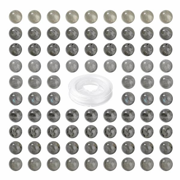 PandaHall 100Pcs 8mm Grade AA Natural Labradorite Round Beads, with 10m Elastic Crystal Thread, for DIY Stretch Bracelets Making Kits, 8mm...
PandaHall 100Pcs 8mm Grade AA Natural Labradorite Round Beads, with 10m Elastic Crystal Thread, for DIY Stretch Bracelets Making Kits, 8mm...