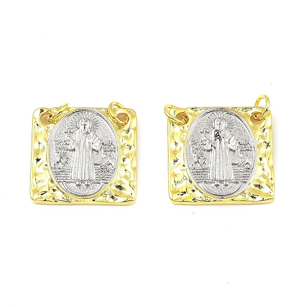 PandaHall Brass Pendants, with Jump Ring, Long-Lasting Plated, Lead Free & Cadmium Free, Square with Saint Charm, Mixed Color, 18.5x18.5x2mm...
PandaHall Brass Pendants, with Jump Ring, Long-Lasting Plated, Lead Free & Cadmium Free, Square with Saint Charm, Mixed Color, 18.5x18.5x2mm...