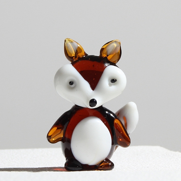 PandaHall Handmade Lampwork 3D Fox Figurines, for Home Desktop Decoration, Coconut Brown, 36x21x49mm Lampwork Fox
PandaHall Handmade Lampwork 3D Fox Figurines, for Home Desktop Decoration, Coconut Brown, 36x21x49mm Lampwork Fox