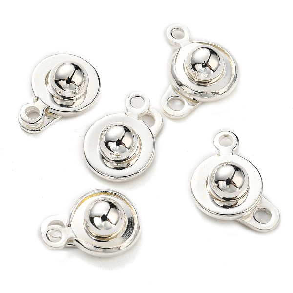 PandaHall 201 Stainless Steel Snap Clasps, Silver, 15x9x5mm, Hole: 1.5~1.8mm 201 Stainless Steel
PandaHall 201 Stainless Steel Snap Clasps, Silver, 15x9x5mm, Hole: 1.5~1.8mm 201 Stainless Steel