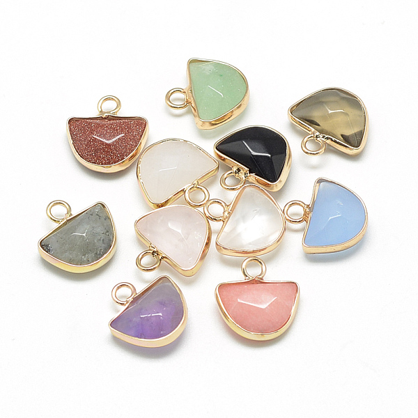 PandaHall Natural & Synthetic Mixed Stone Semi Circle Pendants, with Brass Findings, Faceted, Half Round, Golden, Mixed Color..., Multicolor
PandaHall Natural & Synthetic Mixed Stone Semi Circle Pendants, with Brass Findings, Faceted, Half Round, Golden, Mixed Color..., Multicolor