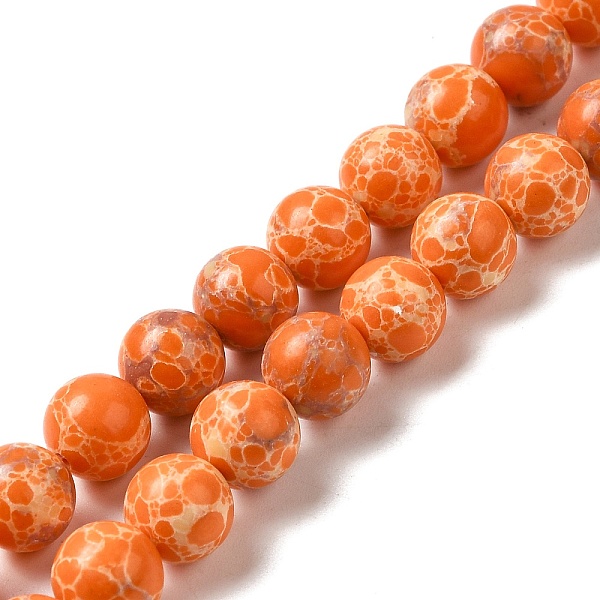 PandaHall Synthetic Imperial Jasper Dyed Beads Strands, Round, Dark Orange, 8mm, Hole: 1.2mm, about 47~48pcs/strand, 14.96''~15.16''...
PandaHall Synthetic Imperial Jasper Dyed Beads Strands, Round, Dark Orange, 8mm, Hole: 1.2mm, about 47~48pcs/strand, 14.96''~15.16''...