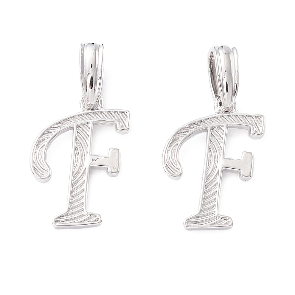 PandaHall Rack Plating Eco-Friendly Brass Letter Pendants, Real Platinum Long-Lasting Plated, Cadmium Free & Lead Free, Letter.F...
PandaHall Rack Plating Eco-Friendly Brass Letter Pendants, Real Platinum Long-Lasting Plated, Cadmium Free & Lead Free, Letter.F...