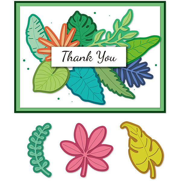 PandaHall 12 Styles Tropical Leaves Cutting Dies Card Making Plant Die Cut Carbon Steel Die Cuts Stencils Scrapbooking Embossing Template...
PandaHall 12 Styles Tropical Leaves Cutting Dies Card Making Plant Die Cut Carbon Steel Die Cuts Stencils Scrapbooking Embossing Template...