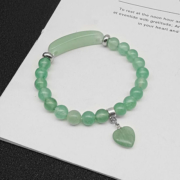 PandaHall Natural Green Aventurine Charm Stretch Bracelets for Women Men, Heart, No Size Green Aventurine Heart
PandaHall Natural Green Aventurine Charm Stretch Bracelets for Women Men, Heart, No Size Green Aventurine Heart