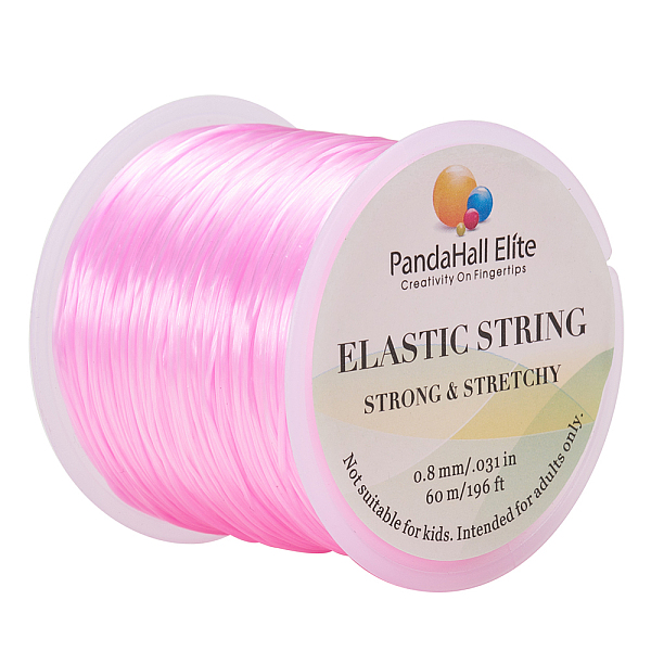 PandaHall JEWELEADER About 65 Yards Shiny Elastic Wire Stretch 0.8mm Polyester String Cord Crafting DIY Thread for Bracelets Gemstone..., Pink
PandaHall JEWELEADER About 65 Yards Shiny Elastic Wire Stretch 0.8mm Polyester String Cord Crafting DIY Thread for Bracelets Gemstone..., Pink