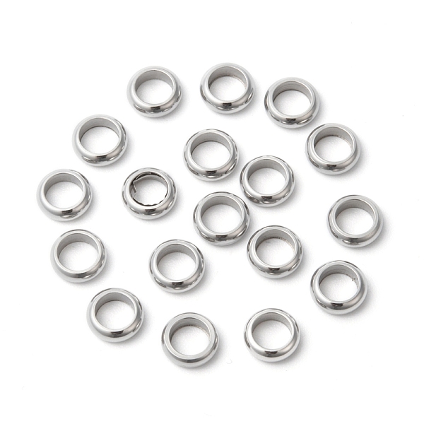 PandaHall 304 Stainless Steel Beads, Ring, 6x2mm, Hole: 4mm 304 Stainless Steel Ring
PandaHall 304 Stainless Steel Beads, Ring, 6x2mm, Hole: 4mm 304 Stainless Steel Ring