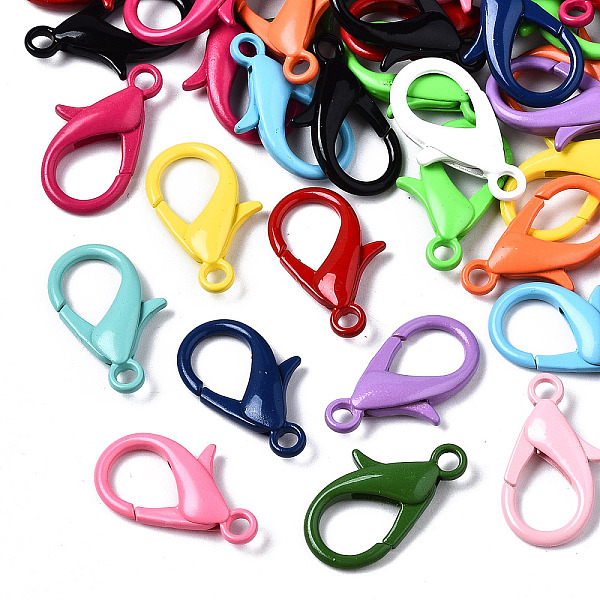 PandaHall Spray Painted Eco-Friendly Alloy Lobster Claw Clasps, Cadmium Free & Nickel Free & Lead Free, Mixed Color, 21x13x4mm, Hole: 2.5mm..., Multicolor
PandaHall Spray Painted Eco-Friendly Alloy Lobster Claw Clasps, Cadmium Free & Nickel Free & Lead Free, Mixed Color, 21x13x4mm, Hole: 2.5mm..., Multicolor