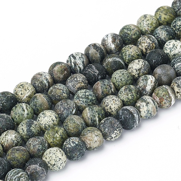 PandaHall Natural Silver Line Jasper Beads Strands, Frosted, Round, 6.5mm, Hole: 1mm, about 59pcs/strand, 15.57 inch(37cm) Silver Line...
PandaHall Natural Silver Line Jasper Beads Strands, Frosted, Round, 6.5mm, Hole: 1mm, about 59pcs/strand, 15.57 inch(37cm) Silver Line...