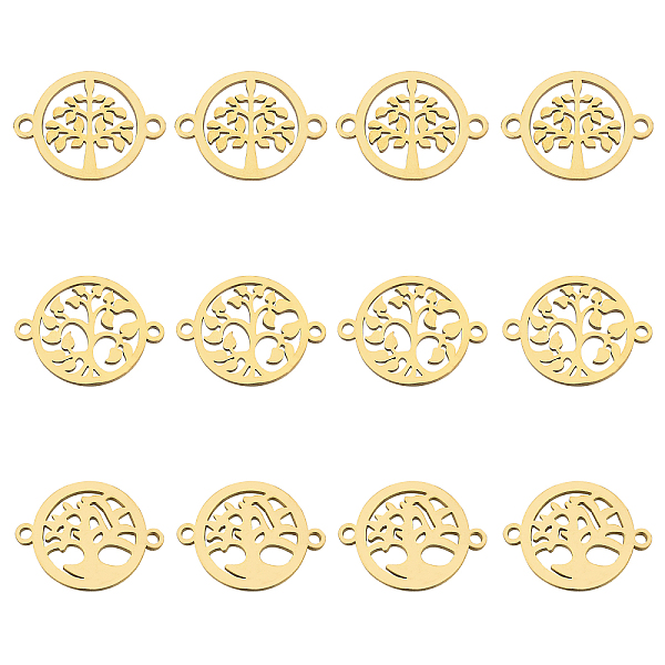 PandaHall AHADERMAKER 12Pcs 3 Style 304 Stainless Steel Links Connectors, Laser Cut, Flat Round with Tree of Life, Golden, 15.5x20~21x1mm...
PandaHall AHADERMAKER 12Pcs 3 Style 304 Stainless Steel Links Connectors, Laser Cut, Flat Round with Tree of Life, Golden, 15.5x20~21x1mm...