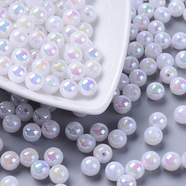 PandaHall Eco-Friendly Poly Styrene Acrylic Beads, AB Color Plated, Round, White, 8mm, Hole: 1mm Acrylic Round White
PandaHall Eco-Friendly Poly Styrene Acrylic Beads, AB Color Plated, Round, White, 8mm, Hole: 1mm Acrylic Round White