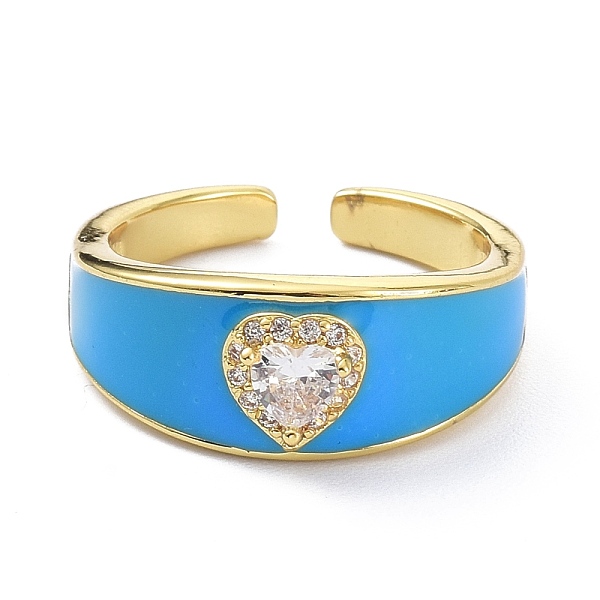 PandaHall Heart Clear Cubic Zirconia Wide Band Ring for Girl Women, Real 18K Gold Plated Brass Enamel Open Cuff Ring, Mixed Color, US Size 7..., Multicolor
PandaHall Heart Clear Cubic Zirconia Wide Band Ring for Girl Women, Real 18K Gold Plated Brass Enamel Open Cuff Ring, Mixed Color, US Size 7..., Multicolor