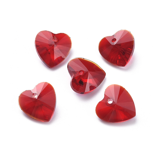 PandaHall Glass Rhinestone Charms, Faceted, Heart, Light Siam, 10x10x5mm, Hole: 1mm Glass Heart Red
PandaHall Glass Rhinestone Charms, Faceted, Heart, Light Siam, 10x10x5mm, Hole: 1mm Glass Heart Red