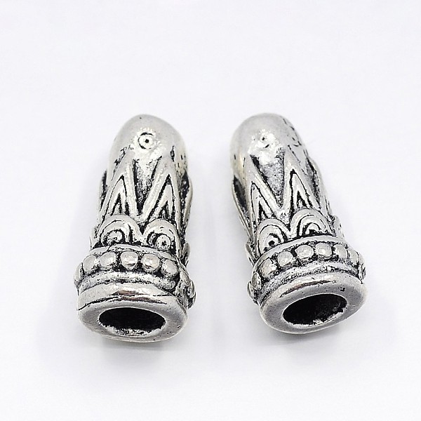 PandaHall Tibetan Style Bead Cones, Cone, Antique Silver, 7.5mm wide, 14.5mm long, hole: 1mm Alloy
PandaHall Tibetan Style Bead Cones, Cone, Antique Silver, 7.5mm wide, 14.5mm long, hole: 1mm Alloy