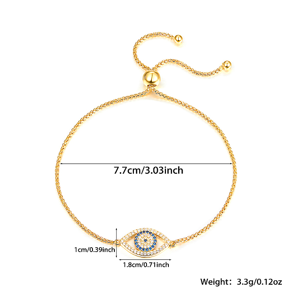 PandaHall S925 Sterling Silver Evil Eye Link Bracelet, Full Rhinestones Eyes Series for Women, Golden Sterling Silver Evil Eye
PandaHall S925 Sterling Silver Evil Eye Link Bracelet, Full Rhinestones Eyes Series for Women, Golden Sterling Silver Evil Eye