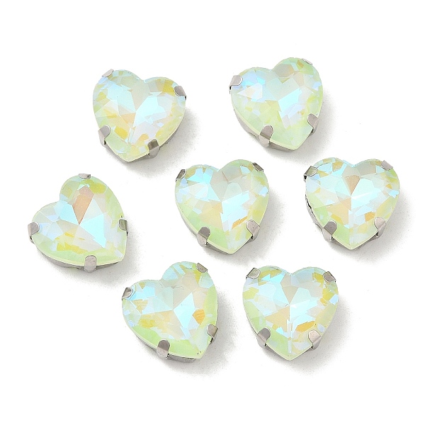 PandaHall Mocha Fluorescent(MI) Heart Sew on Rhinestone, Multi-strand Links, with Brass Prong Settings, Garments Accessories, Peridot..., Green
PandaHall Mocha Fluorescent(MI) Heart Sew on Rhinestone, Multi-strand Links, with Brass Prong Settings, Garments Accessories, Peridot..., Green