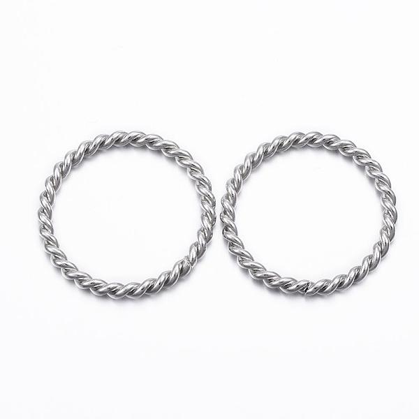 PandaHall 304 Stainless Steel Linking Rings, Twisted Ring, Stainless Steel Color, 24x2mm 304 Stainless Steel Ring
PandaHall 304 Stainless Steel Linking Rings, Twisted Ring, Stainless Steel Color, 24x2mm 304 Stainless Steel Ring
