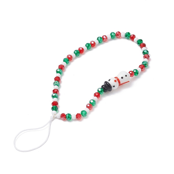 PandaHall Christmas Glass Beaded Mobile Straps, with Lampwork Beads, Nylon Thread Mobile Accessories Decoration, Snowman, Colorful, 18.2cm...
PandaHall Christmas Glass Beaded Mobile Straps, with Lampwork Beads, Nylon Thread Mobile Accessories Decoration, Snowman, Colorful, 18.2cm...