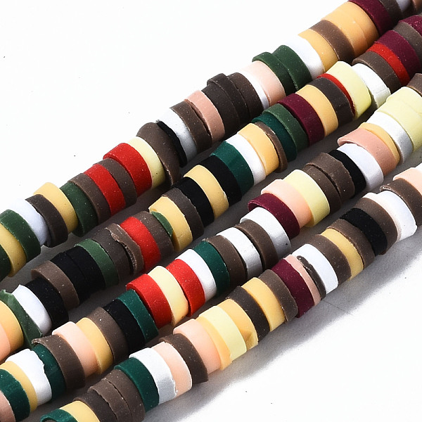 PandaHall Handmade Polymer Clay Beads Strands, for DIY Jewelry Crafts Supplies, Heishi Beads, Disc/Flat Round, Colorful, 4x0.5~1mm, Hole...
PandaHall Handmade Polymer Clay Beads Strands, for DIY Jewelry Crafts Supplies, Heishi Beads, Disc/Flat Round, Colorful, 4x0.5~1mm, Hole...