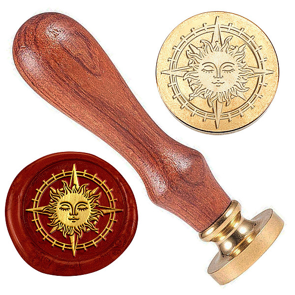 PandaHall Wax Seal Stamp Set, Golden Tone Brass Sealing Wax Stamp Head, with Wood Handle, for Envelopes Invitations, Sun, 83x22mm, Stamps..., Brown
PandaHall Wax Seal Stamp Set, Golden Tone Brass Sealing Wax Stamp Head, with Wood Handle, for Envelopes Invitations, Sun, 83x22mm, Stamps..., Brown