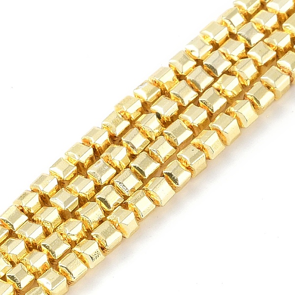 PandaHall Electroplated Synthetic Non-Magnetic Hematite Beads Strands, Faceted Cube, Golden Plated, 3x3x3mm, Hole: 0.8mm, about...
PandaHall Electroplated Synthetic Non-Magnetic Hematite Beads Strands, Faceted Cube, Golden Plated, 3x3x3mm, Hole: 0.8mm, about...