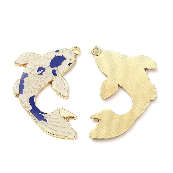PandaHall Alloy Enamal Pendants, Lead Free & Cadmium Free, Golden, Carp Charm, Dark Blue, 29x36x1.5mm, Hole: 1.6mm Alloy+Enamel Fish
PandaHall Alloy Enamal Pendants, Lead Free & Cadmium Free, Golden, Carp Charm, Dark Blue, 29x36x1.5mm, Hole: 1.6mm Alloy+Enamel Fish