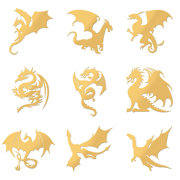 PandaHall Nickel Decoration Stickers, Metal Resin Filler, Epoxy Resin & UV Resin Craft Filling Material, Dragon Pattern, 40x40mm, 9 style...
PandaHall Nickel Decoration Stickers, Metal Resin Filler, Epoxy Resin & UV Resin Craft Filling Material, Dragon Pattern, 40x40mm, 9 style...