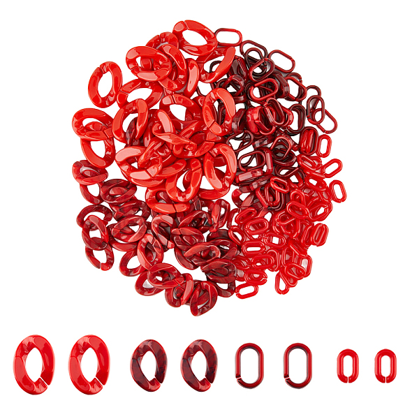 PandaHall SUPERFINDINGS About 240Pcs Acrylic Linking Rings 4 Styles Red Oval Twist Link Chain Rings Opaque Quick Link Connectors for Earring...
PandaHall SUPERFINDINGS About 240Pcs Acrylic Linking Rings 4 Styles Red Oval Twist Link Chain Rings Opaque Quick Link Connectors for Earring...