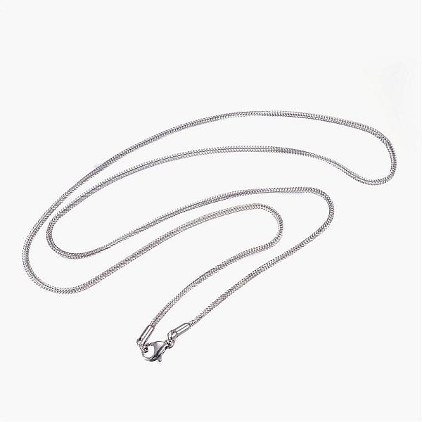 PandaHall 304 Stainless Steel Necklaces, with Lobster Clasps, Wheat Chain Necklaces, Stainless Steel Color, 24.01 inch(61.2cm) 304 Stainless...
PandaHall 304 Stainless Steel Necklaces, with Lobster Clasps, Wheat Chain Necklaces, Stainless Steel Color, 24.01 inch(61.2cm) 304 Stainless...