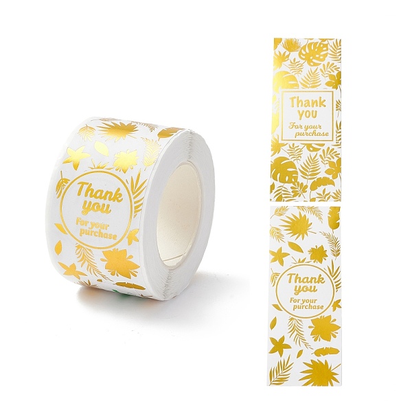 PandaHall Thank You Stickers Roll, Rectangle Paper Purchase Tag Stickers, Adhesive Labels Stickers, Plants Pattern, 3.3cm, Stickers..., Gold
PandaHall Thank You Stickers Roll, Rectangle Paper Purchase Tag Stickers, Adhesive Labels Stickers, Plants Pattern, 3.3cm, Stickers..., Gold