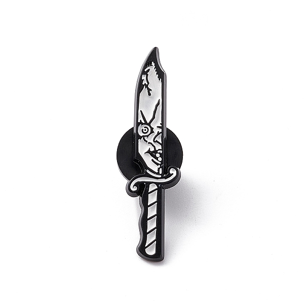 PandaHall Knife with Skull Alloy Brooch for Backpack Clothes, White, 34.5x8.5x1.5mm, Pin: 1.2mm Alloy White
PandaHall Knife with Skull Alloy Brooch for Backpack Clothes, White, 34.5x8.5x1.5mm, Pin: 1.2mm Alloy White