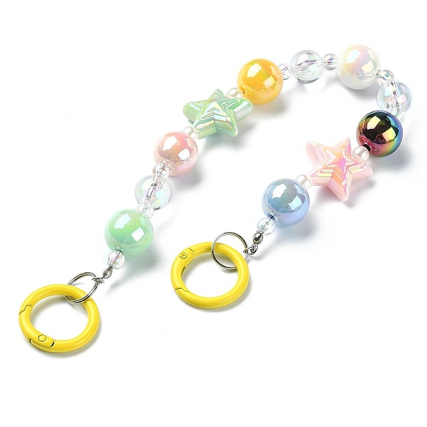 PandaHall Acrylic Beaded Mobile Straps, Multifunctional Chain, with Alloy Spring Gate Ring, Colorful, 30.8cm Acrylic
PandaHall Acrylic Beaded Mobile Straps, Multifunctional Chain, with Alloy Spring Gate Ring, Colorful, 30.8cm Acrylic