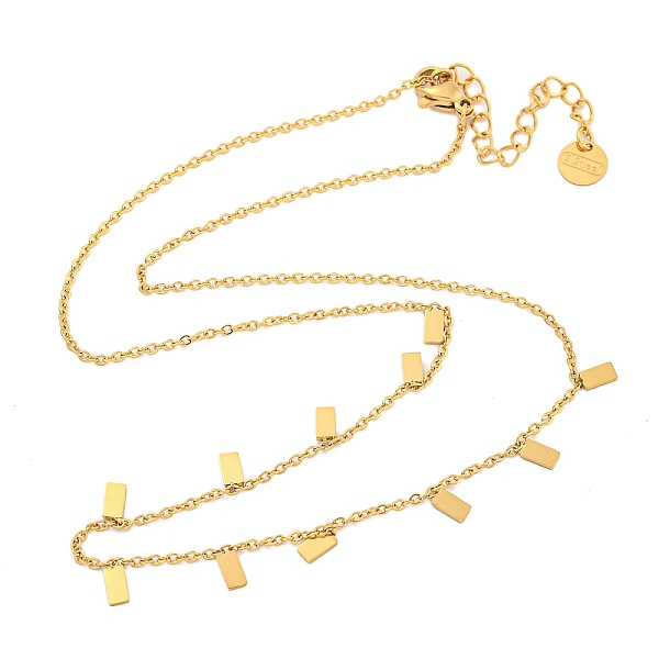 PandaHall 304 Stainless Steel Cable Chain Necklaces, Charm Necklaces, Rectangle, 15.83 inch(40.2cm) 304 Stainless Steel Rectangle
PandaHall 304 Stainless Steel Cable Chain Necklaces, Charm Necklaces, Rectangle, 15.83 inch(40.2cm) 304 Stainless Steel Rectangle