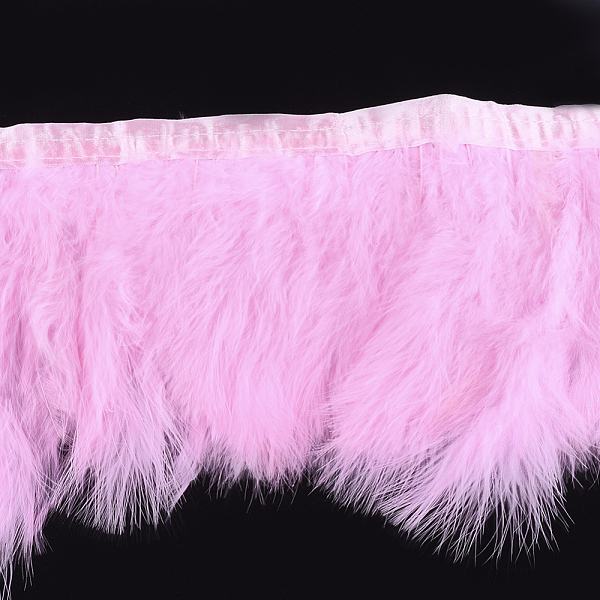 PandaHall Turkey Feather Fringe Trimming, Costume Accessories, Dyed, Pink, 120~180mm, about 2m/bag Feather Feather Pink
PandaHall Turkey Feather Fringe Trimming, Costume Accessories, Dyed, Pink, 120~180mm, about 2m/bag Feather Feather Pink