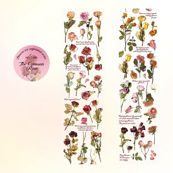 PandaHall Flower Waterproof PVC Self-Adhesive Decorative Tapes Roll, for DIY Scrapbooking, Colorful, 40x50x2mm Plastic Flower
PandaHall Flower Waterproof PVC Self-Adhesive Decorative Tapes Roll, for DIY Scrapbooking, Colorful, 40x50x2mm Plastic Flower