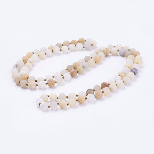 PandaHall Natural Aventurine Beaded Necklaces, Frosted, Round, 36 inch(91.44cm) Aventurine
PandaHall Natural Aventurine Beaded Necklaces, Frosted, Round, 36 inch(91.44cm) Aventurine