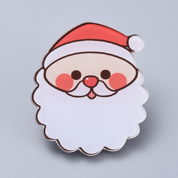 PandaHall Acrylic Safety Brooches, with Iron Pin, For Christmas, Santa Claus, White, 41x36x8mm, Pin: 0.8mm Acrylic White
PandaHall Acrylic Safety Brooches, with Iron Pin, For Christmas, Santa Claus, White, 41x36x8mm, Pin: 0.8mm Acrylic White