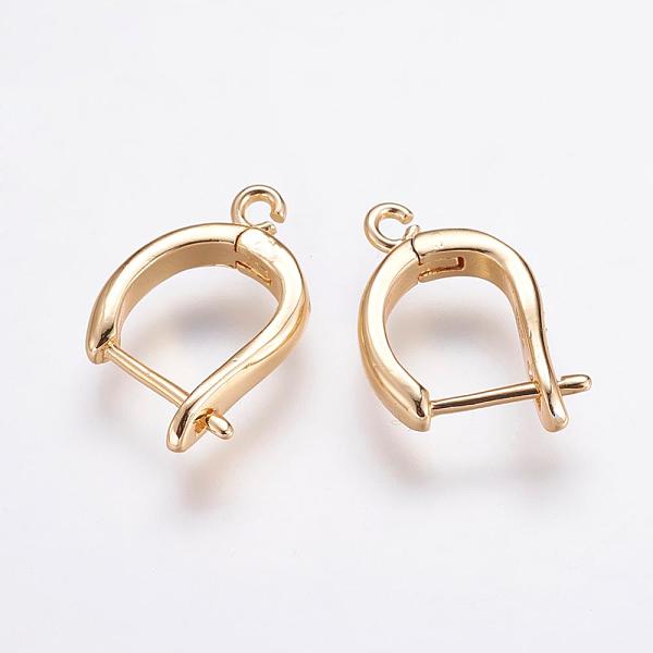 PandaHall Brass Hoop Earring Findings with Latch Back Closure, Real 18K Gold Plated, 20x14x3.5mm, Hole: 1.5mm, Pin: 1mm Brass
PandaHall Brass Hoop Earring Findings with Latch Back Closure, Real 18K Gold Plated, 20x14x3.5mm, Hole: 1.5mm, Pin: 1mm Brass