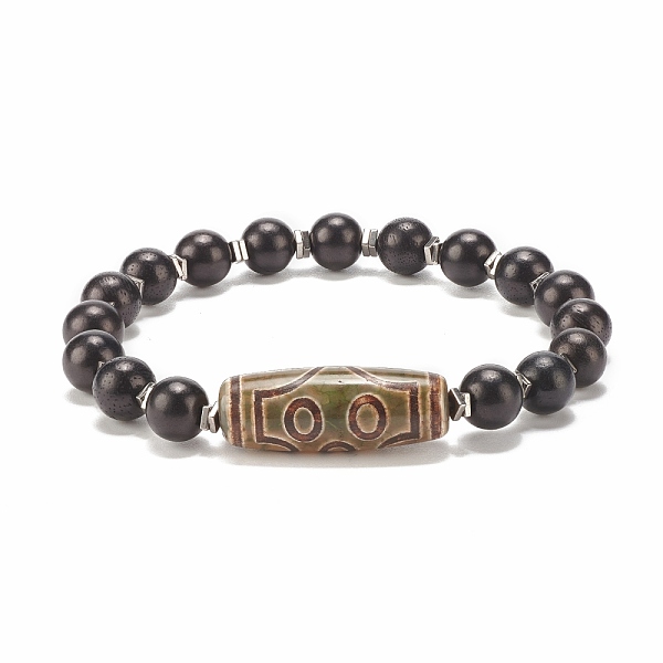 PandaHall Mala Bead Bracelet, Natural Tibetan Style dZi Agate & Wood & Synthetic Hematite Beaded Stretch Bracelet for Women, Black, Inner...
PandaHall Mala Bead Bracelet, Natural Tibetan Style dZi Agate & Wood & Synthetic Hematite Beaded Stretch Bracelet for Women, Black, Inner...