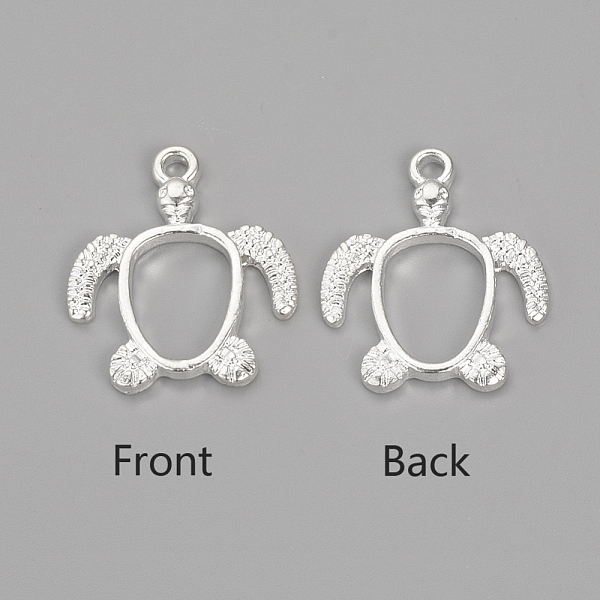 PandaHall Alloy Open Back Bezel Pendants, For DIY UV Resin, Epoxy Resin, Pressed Flower Jewelry, Turtle, Silver Color Plated...
PandaHall Alloy Open Back Bezel Pendants, For DIY UV Resin, Epoxy Resin, Pressed Flower Jewelry, Turtle, Silver Color Plated...
